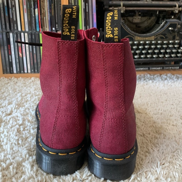 DR. MARTENS 1460 Pascal Red Glitter - Picture 7 of 9